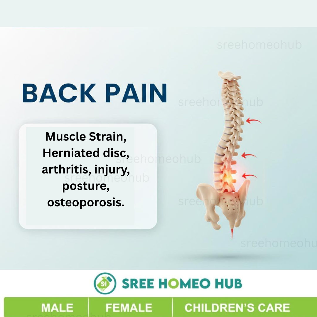 Back Pain Treatment – Sree Homeo Hub Homeopathy Clinic | Natural Relief