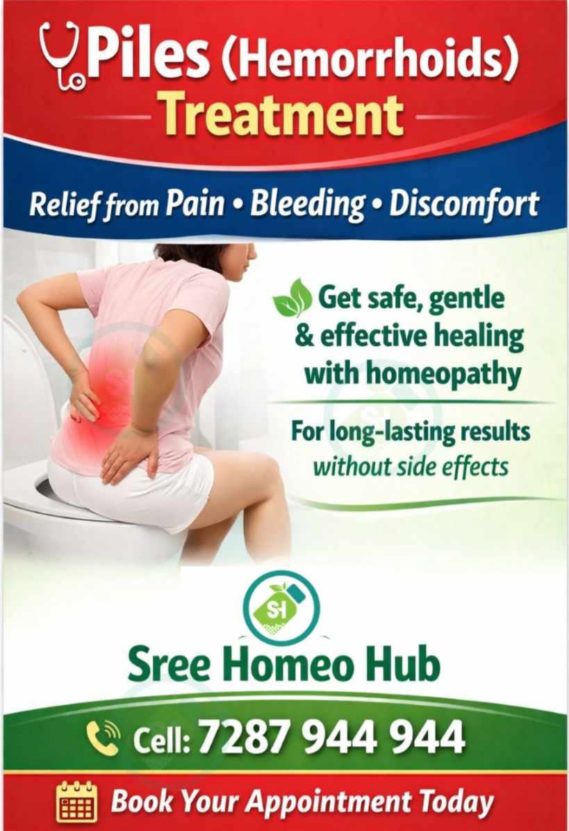 Piles (Hemorrhoids) – Homeopathy Treatment at Sree Homeo Hub Clinic