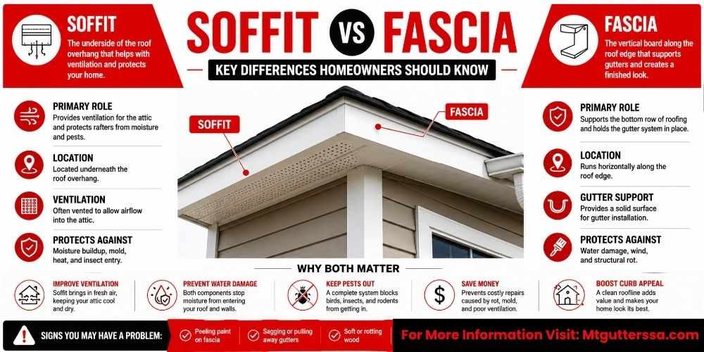 Soffit vs Fascia: Key Differences Homeowners Should Know