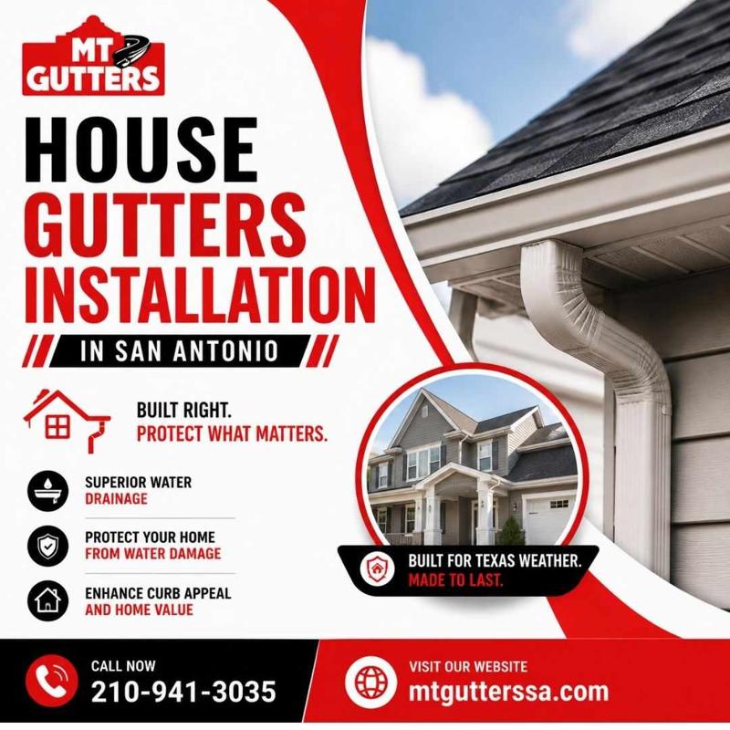 House Gutters Installation in San Antonio