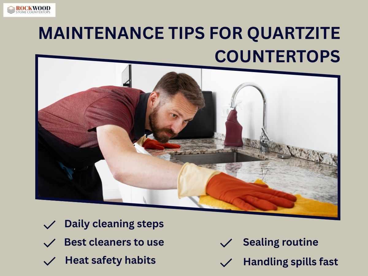 8 Easy Maintenance Tips for Quartzite Countertops