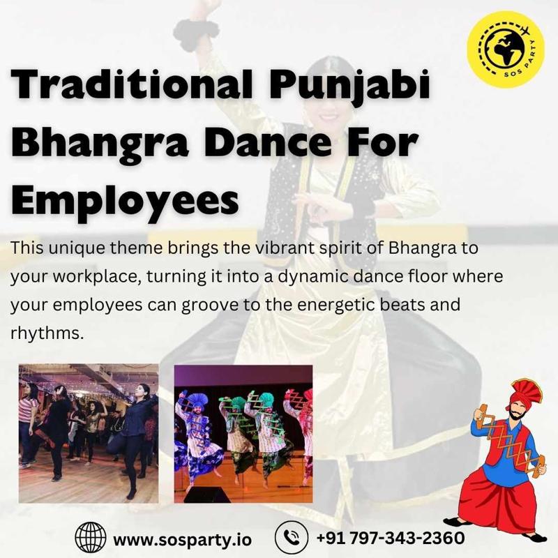 Traditional Punjabi Bhangra Dance For Employees