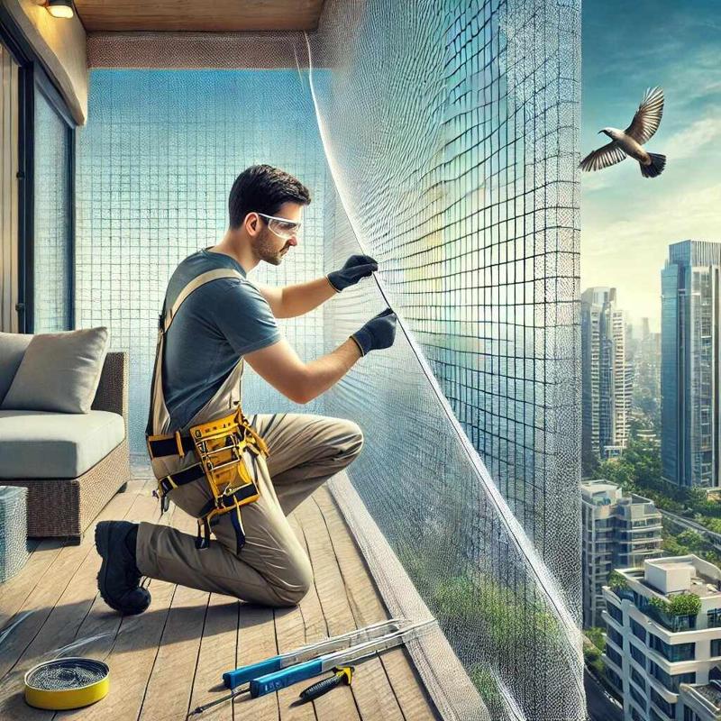 Secure Your Balcony & Rooftop with Anti-Bird Net in Gurgaon