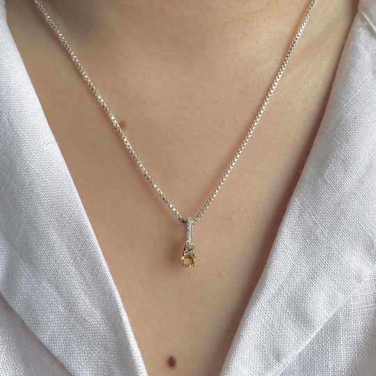 Dainty Citrine Pendants: Radiate Warmth and Positivity