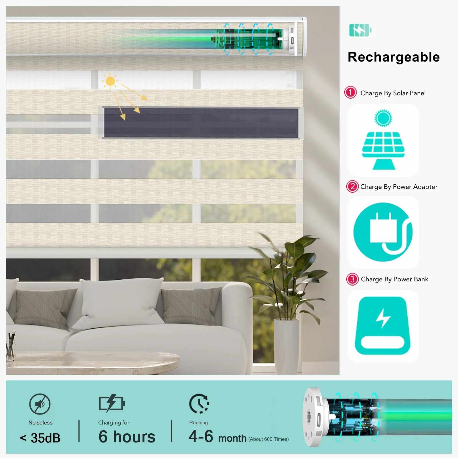 Main Features of BlindsMagic Motorized Shades