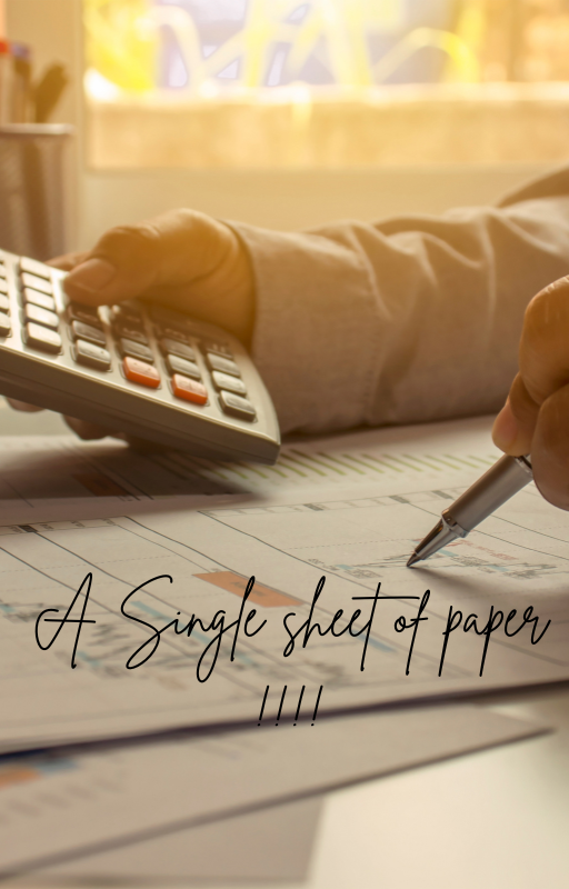 A SINGLE SHEET OF PAPER