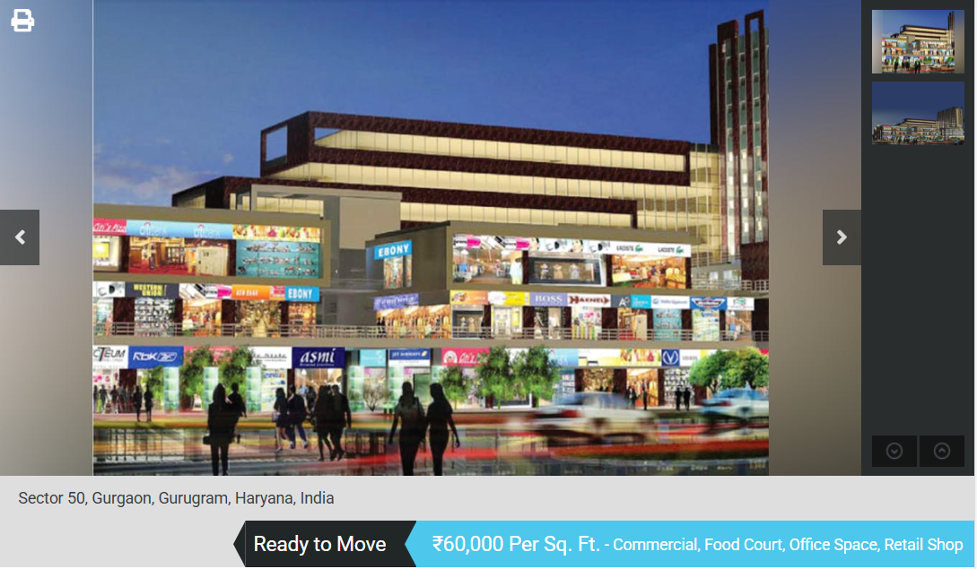 Good Earth City Centre - Commercial Unit in Sec-50 Gurgaon
