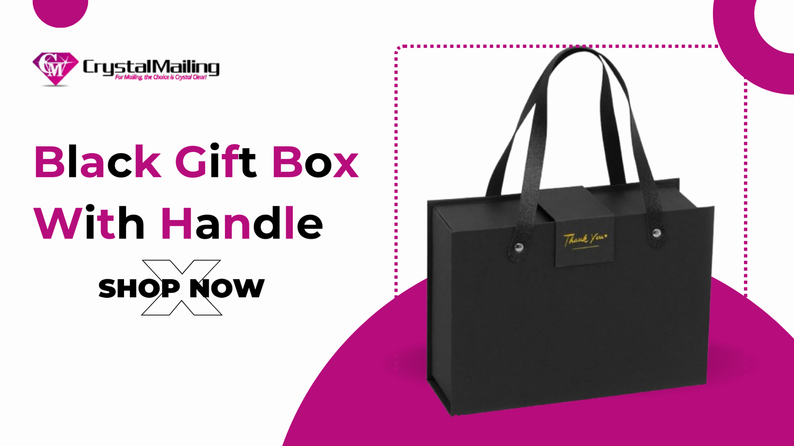 Elevate Your Gifting Game with a Stylish Gift Box With Handle from Crystal Mailing