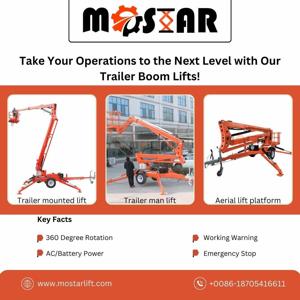 The Finest Trailer Boom Lifts Will Help You Achieve New Heights!