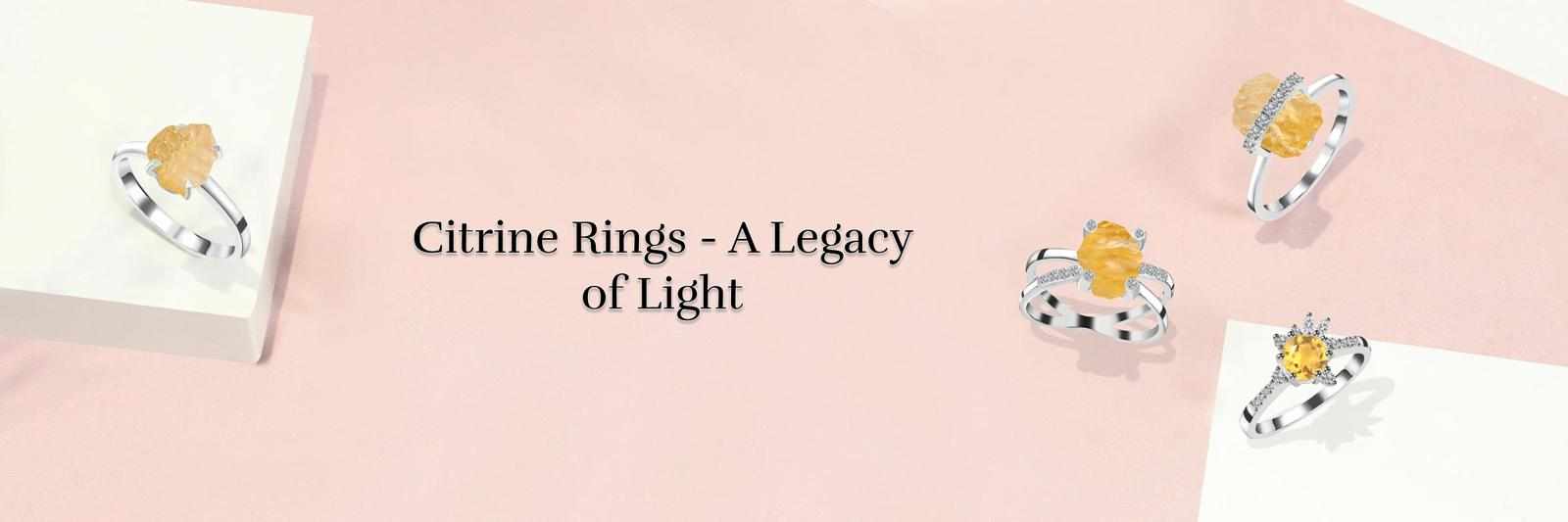Citrine Rings: Radiant Symbols of Joy and Prosperity
