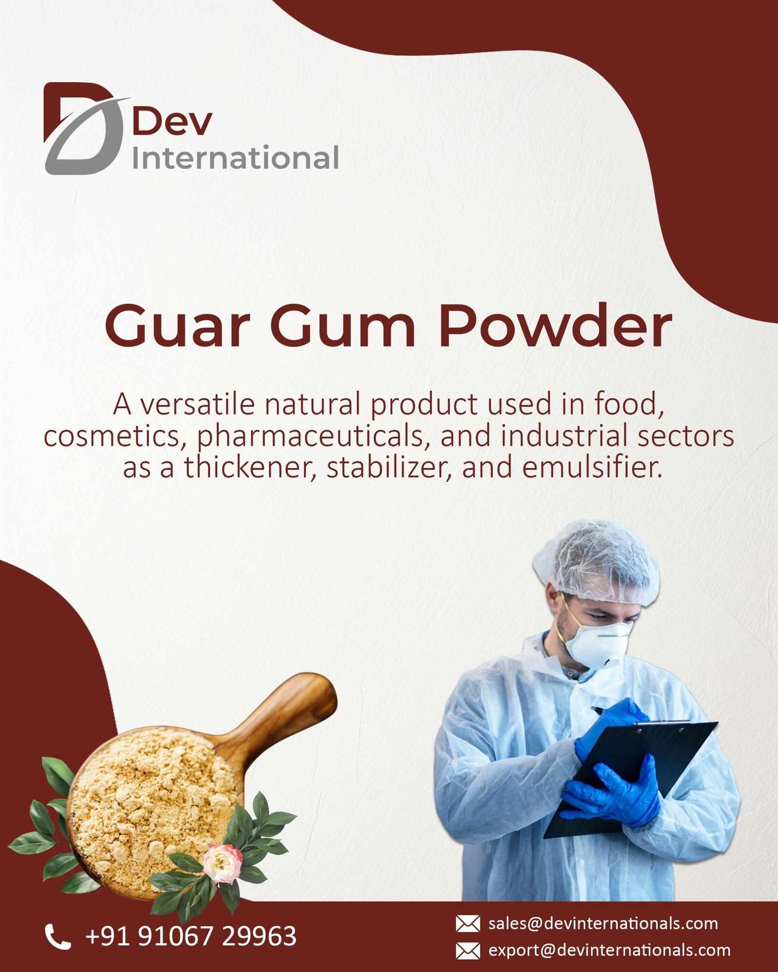 Premium Guar Gum Powder Supplier in Ahmedabad India