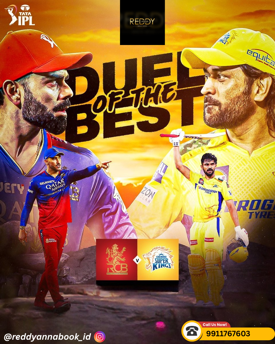 Reddy Anna Online Book ID Epic Showdown: Chennai Super Kings vs Royal Challengers Bengaluru - IPL 2025 Match Preview