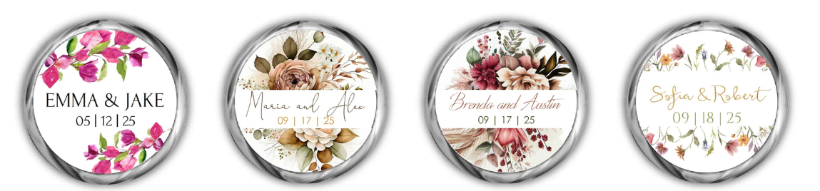Add Sweet Personalization with Customized Hershey Kisses Stickers