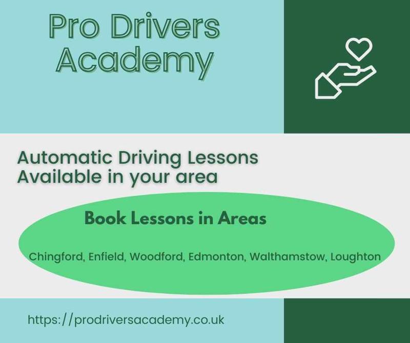 Automatic driving lessons in Chingford