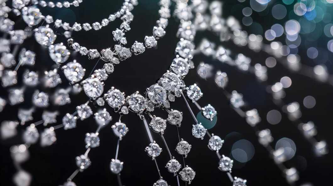 The Golden Graffiti - Moissanite Necklace