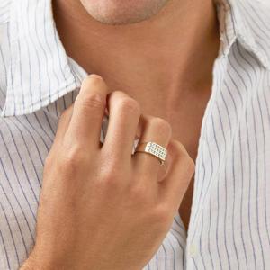 Jenifer Maison -  Men's  Moissanite Wedding Bands
