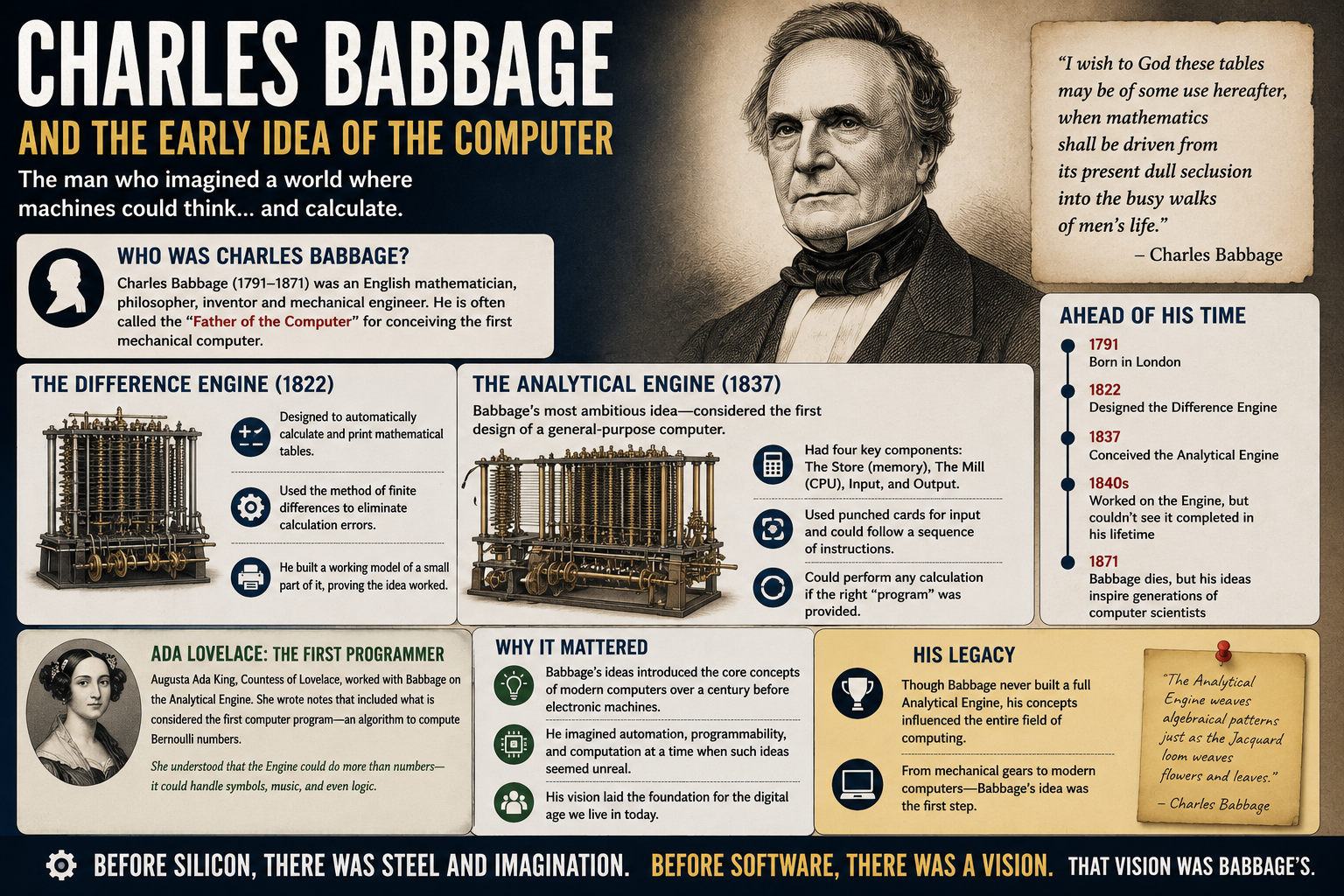 Charles Babbage and the Early Idea of the Computer