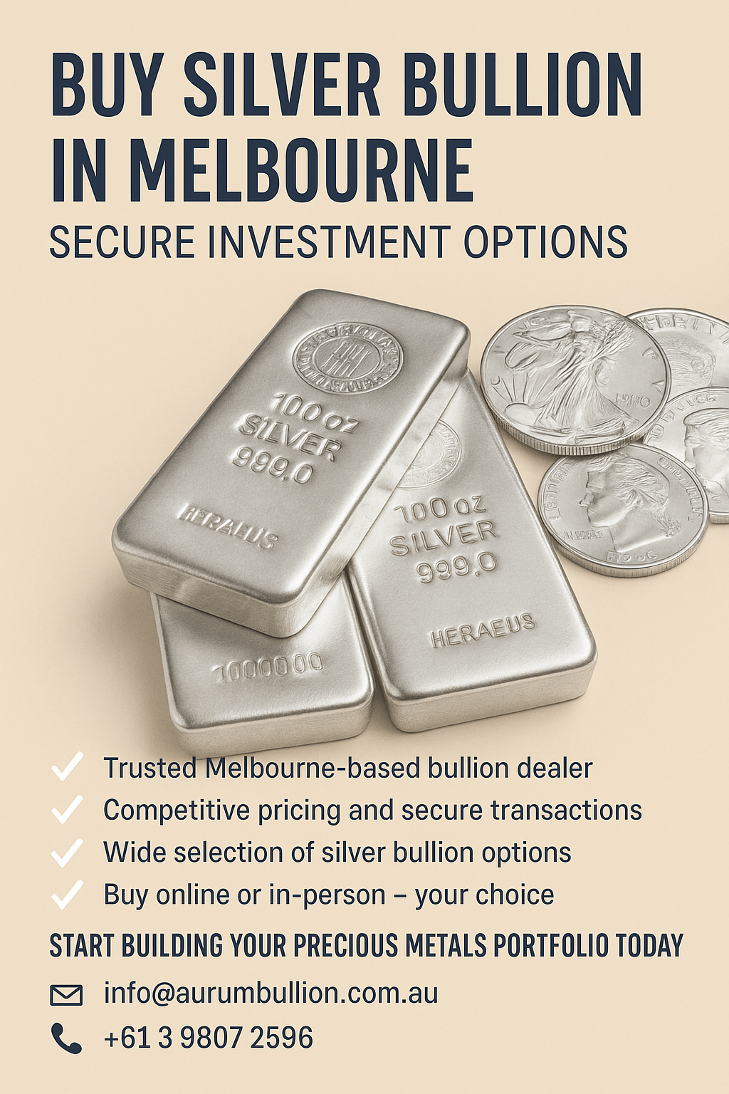 Buy Silver Bullion in Melbourne – Secure Investment Options