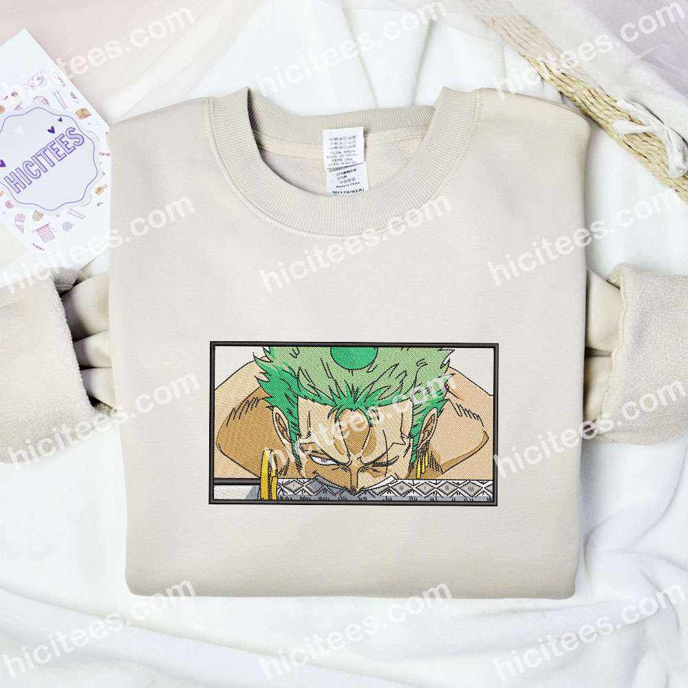 Zoro One Piece Anime Embroidered Shirt