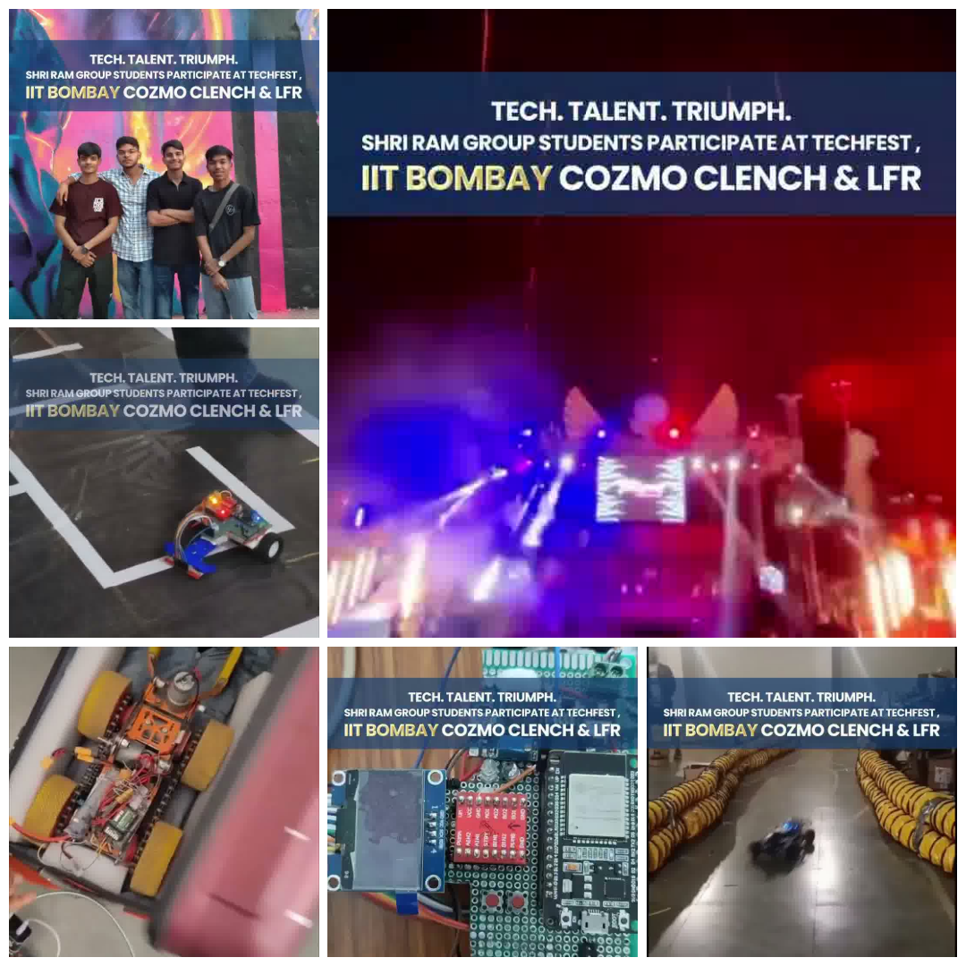 Tech, Talent and Triumph-Students of Shri Ram Group Jabalpur Shine at Techfest, IIT Bombay