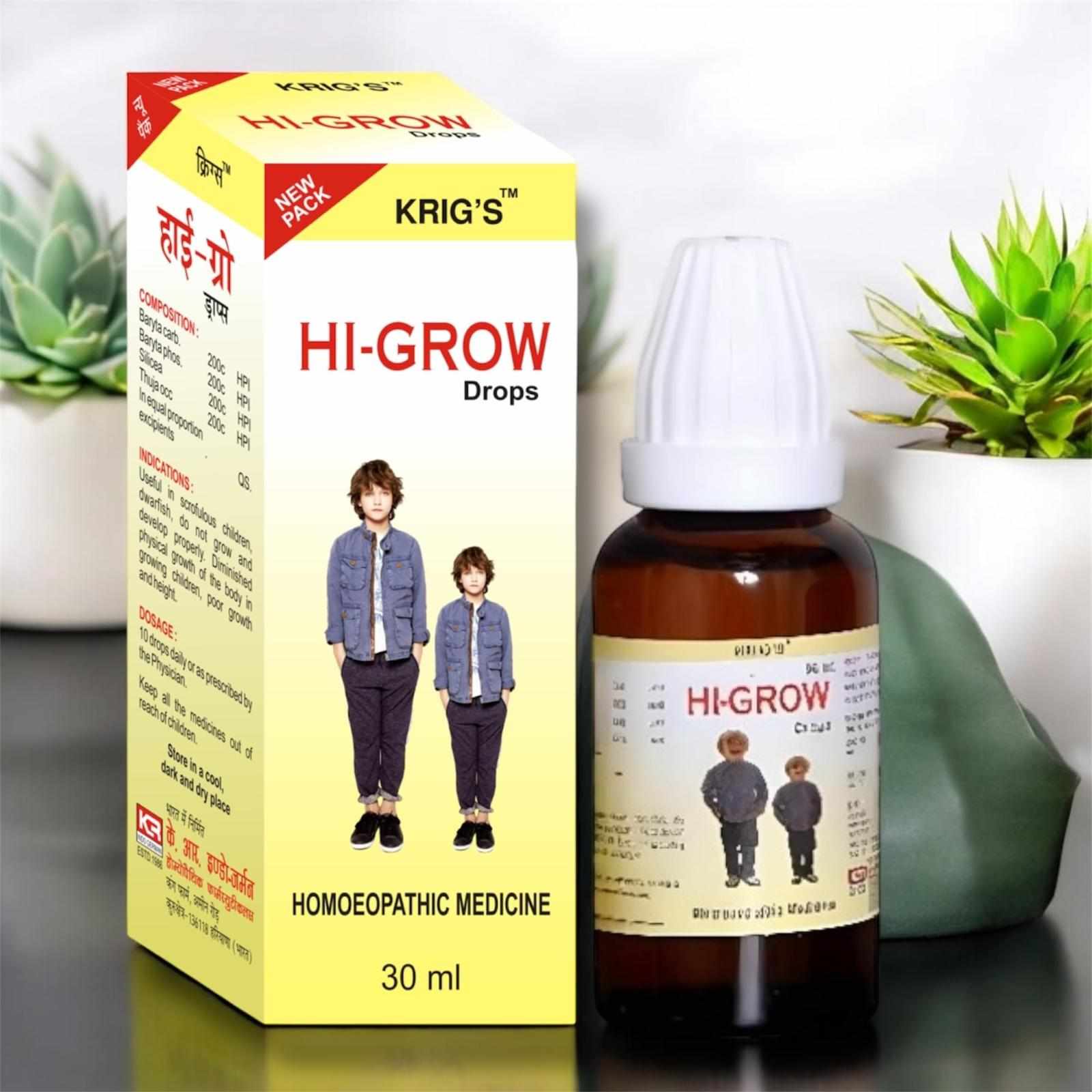 KRIG’S Hi Grow Drops – Original Homeopathic Remedy (30ml)