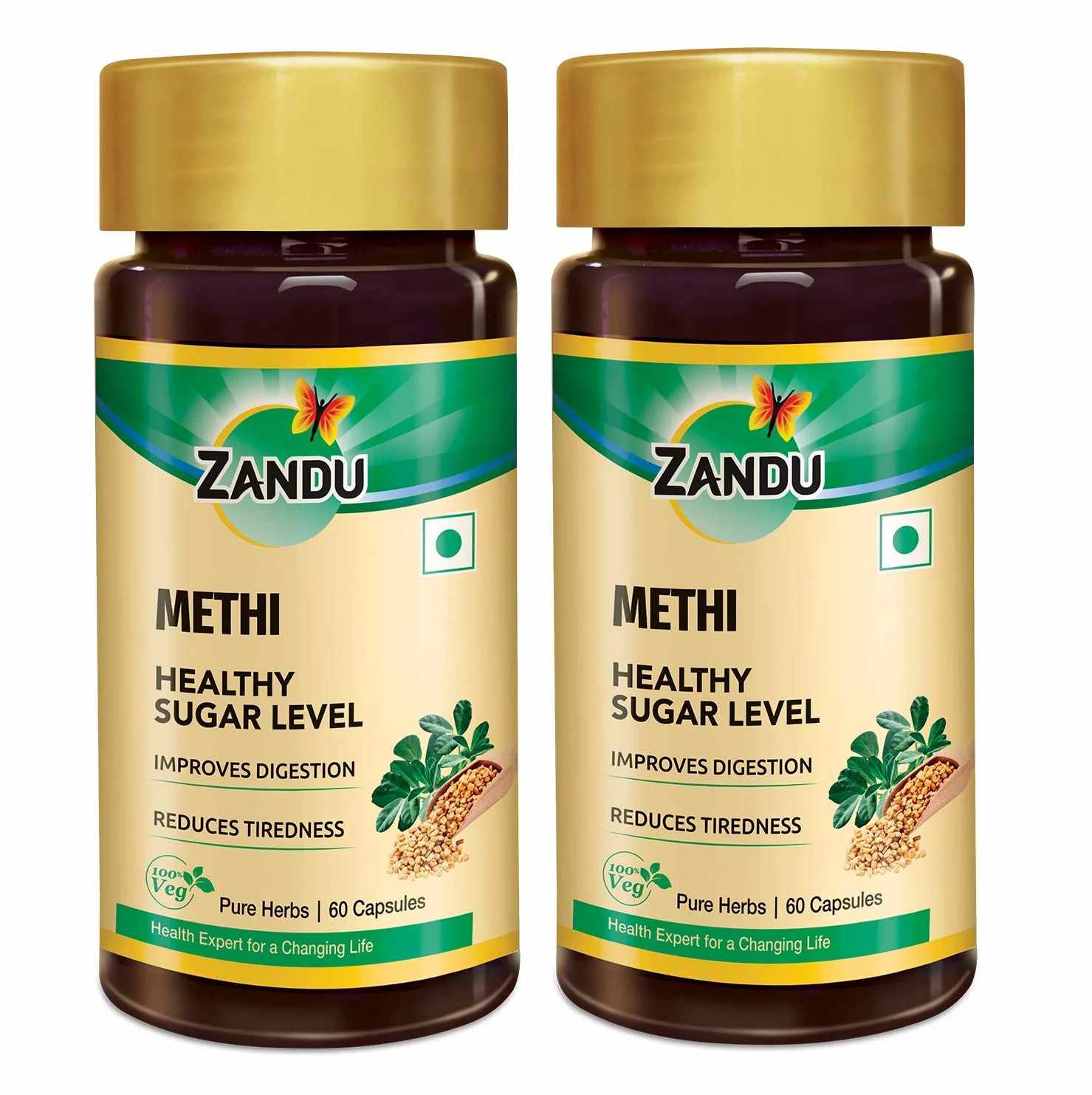 Zandu Methi Capsules – Natural Way to Balance Blood Sugar & Boost Energy