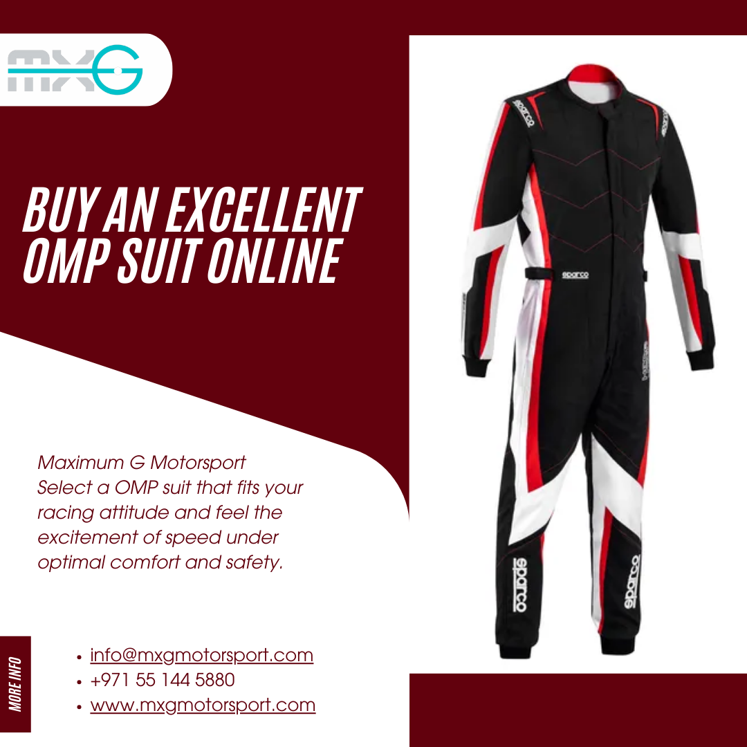 Buy an Excellent OMP Suit from Maximum G Motorsport