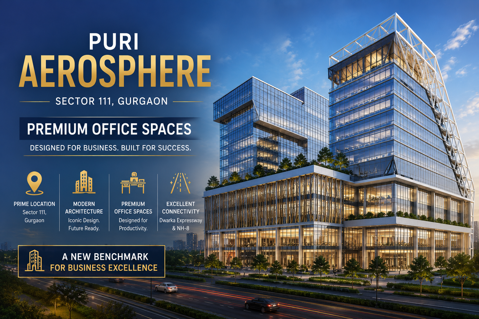 Puri Aerosphere Sector 111 Gurgaon Commercial Project – Premium Office Spaces on Dwarka Expressway