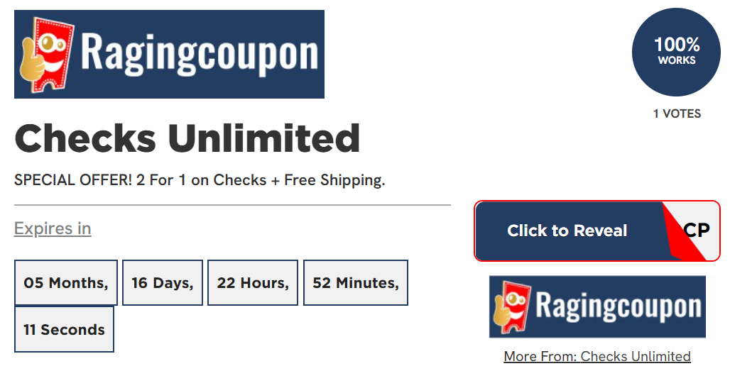 Save Big on Personal and Business Checks