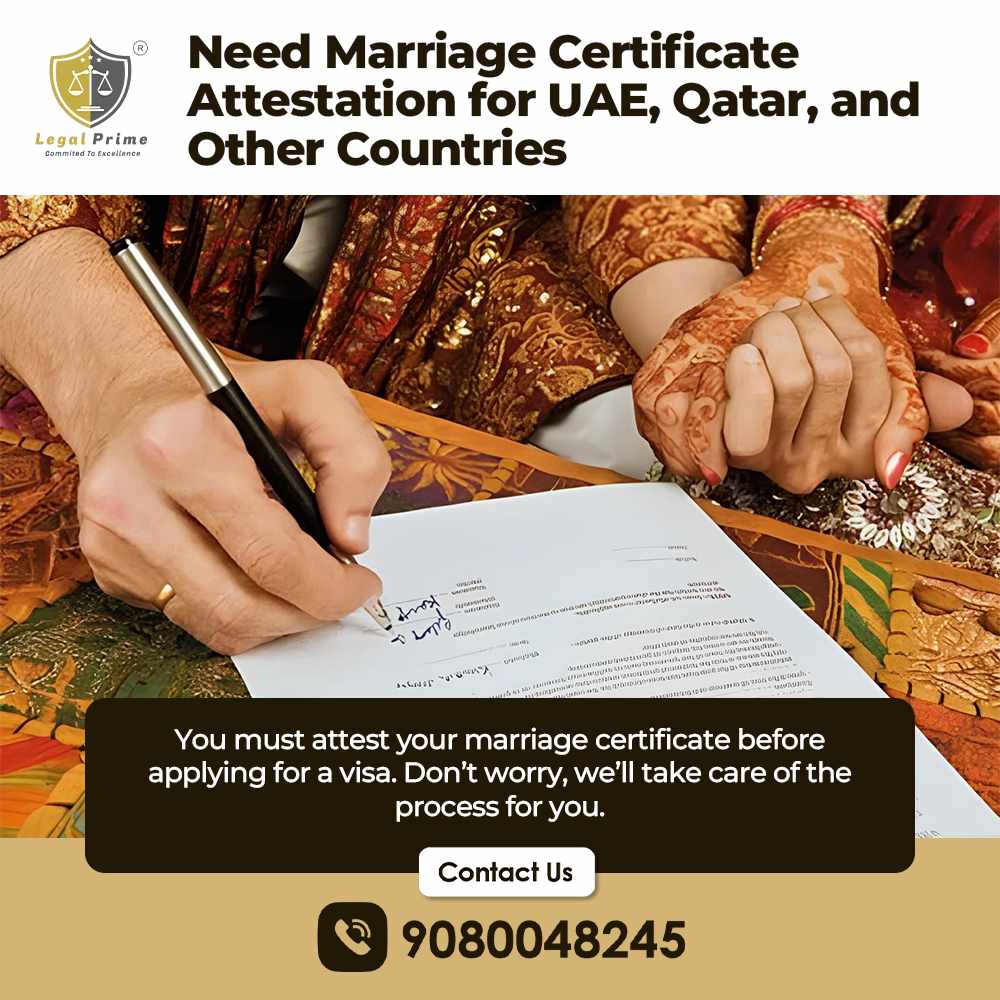 Marriage Certificate Attestation for UAE, Qatar & Other Countries – Fast & Reliable Service