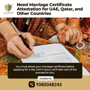 Marriage Certificate Attestation for UAE, Qatar & Other Countries – Fast & Reliable Service