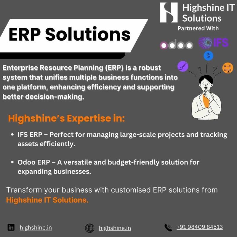 Empower Your Business with HighShine IT Solution’s ERP Solutions