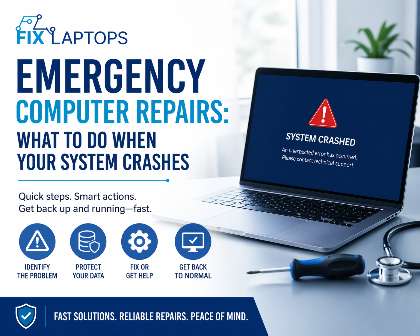 Emergency Computer Repairs: What to Do When Your System Crashes
