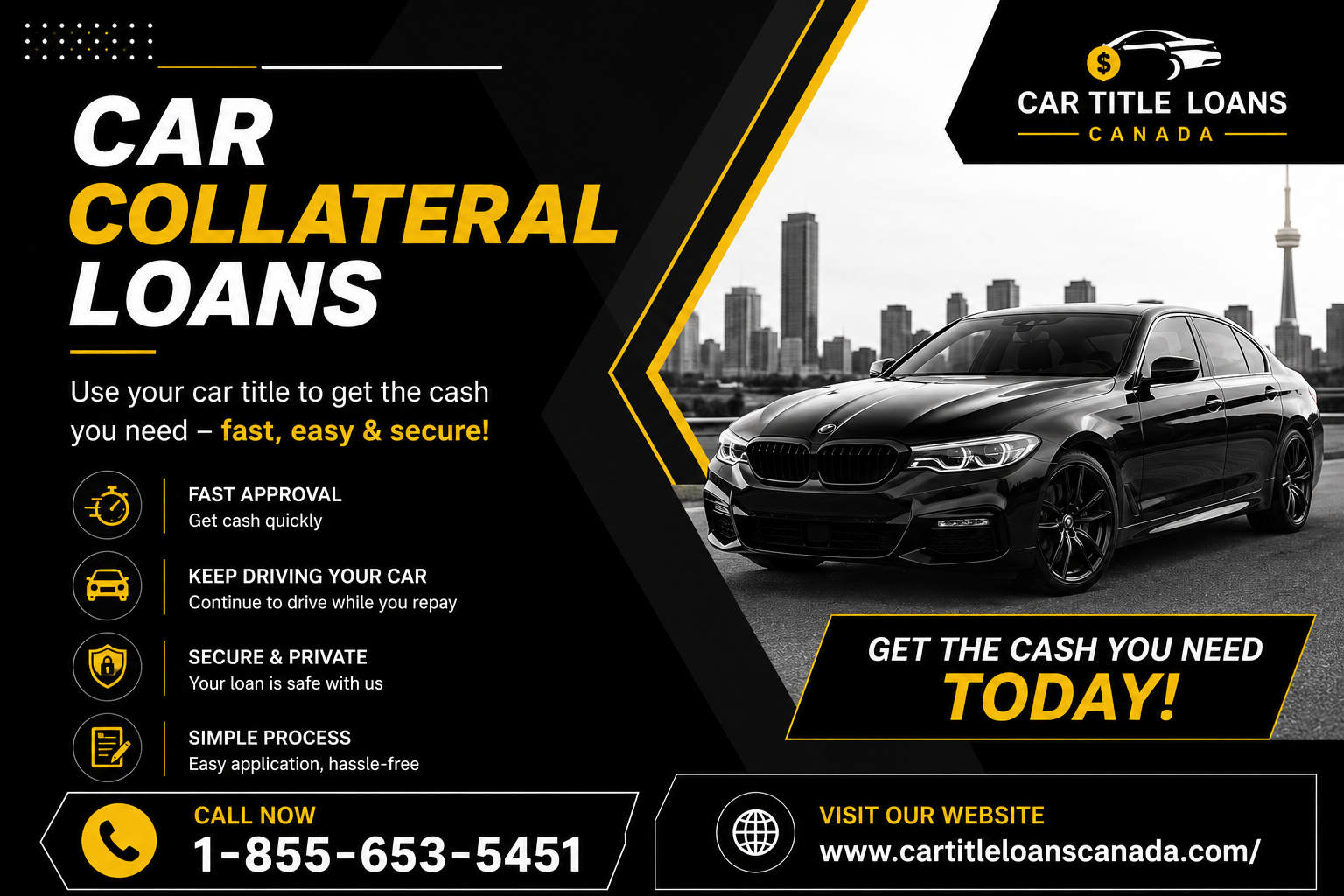 Trusted Car Collateral Loans Brampton with Same-Day Approval and Flexible Terms