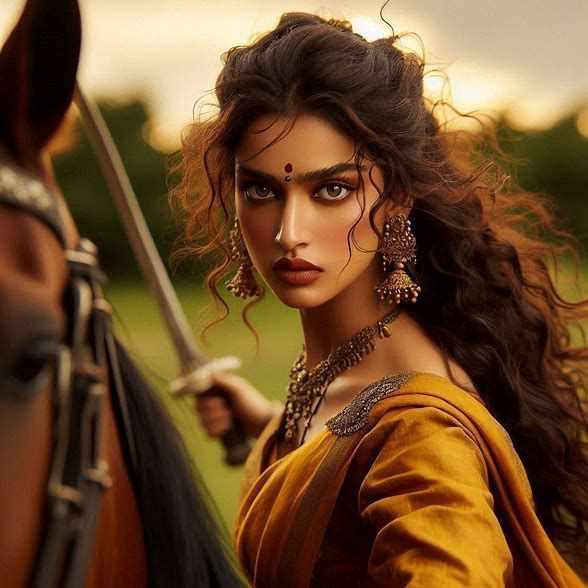 Aparajita (22) – Princess of Sangamgarh | 5'5 | petite, fair-skinned with honey brown eyes and long, waist-length loose curly hair |intelligent, rebellious, dominant, and fueled by quiet rage—with a rare, hidden flicker of kindness
