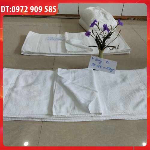Khăn mặt khách sạn B F bóng 100gr