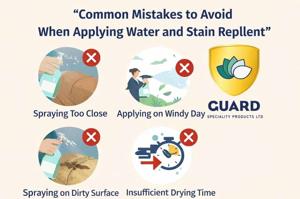 Common Mistakes to Avoid When Applying Water and Stain Repellent