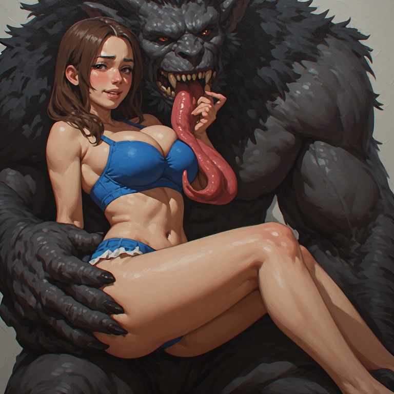 Fucking the real monster 🍆🔞