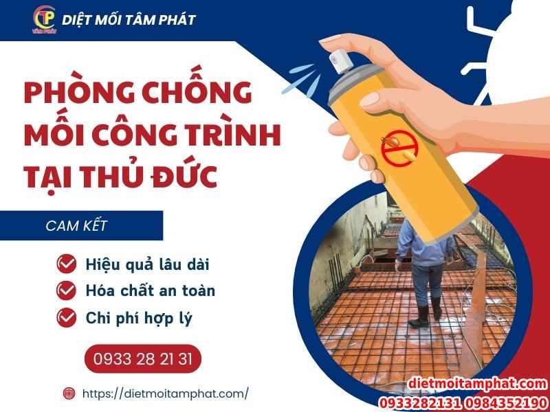 Phòng chống mối công trình tại Thủ Đức uy tín GIÁ TỐT