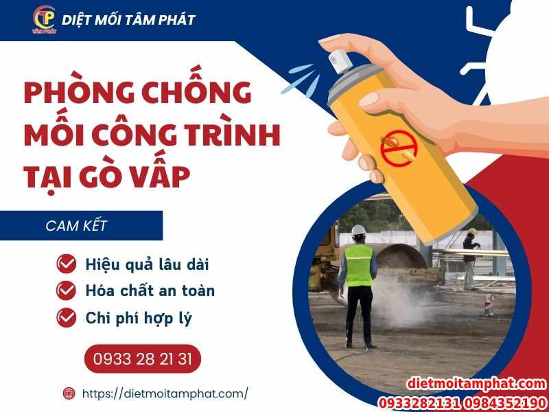 Phòng chống mối công trình tại Gò Vấp hiệu quả 100%