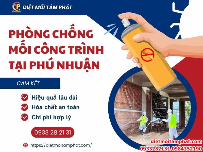 Phòng chống mối công trình tại Phú Nhuận chuyên nghiệp