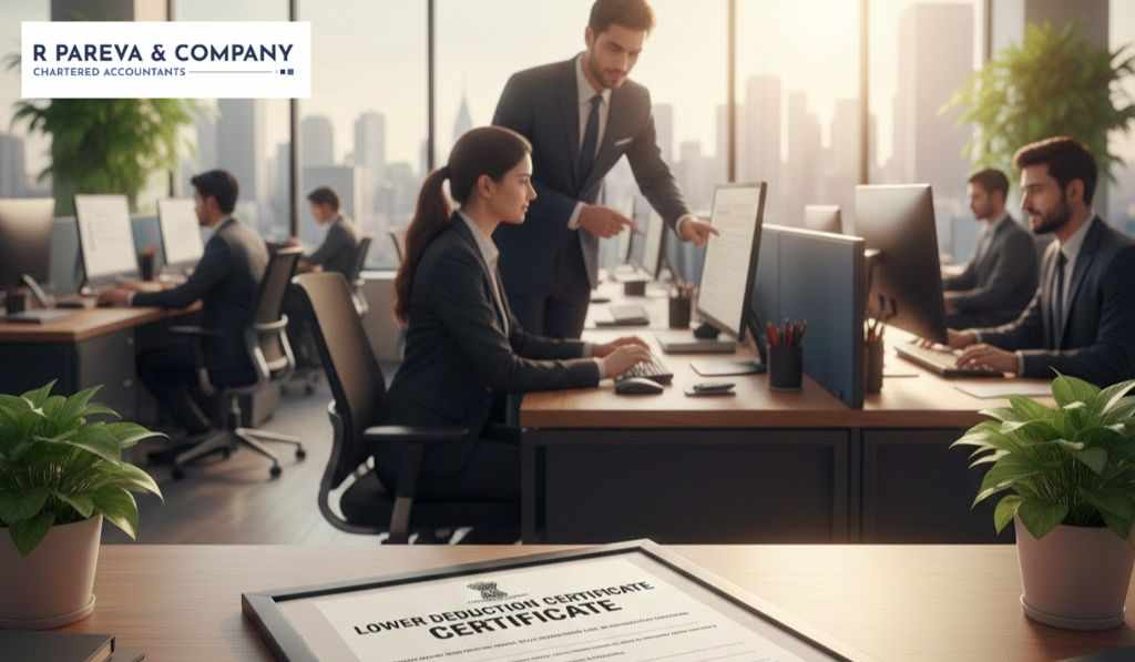 Lower Deduction Certificate | R Pareva & Company