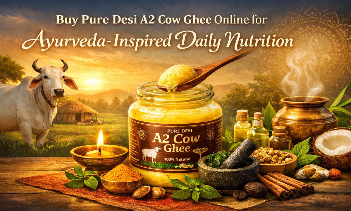 Buy Pure Desi A2 Cow Ghee Online for Ayurveda-Inspired Daily Nutrition
