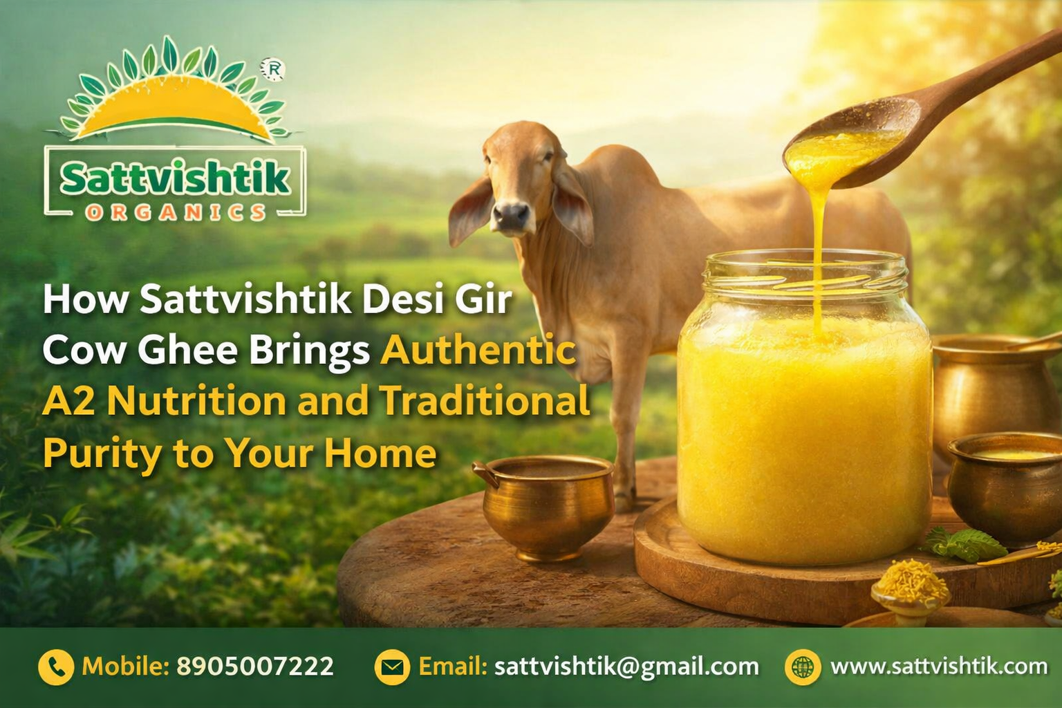 How Sattvishtik Desi Gir Cow Ghee Brings Authentic A2 Nutrition and Traditional Purity to Your Home