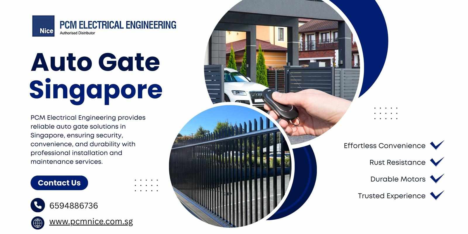 PCM Electrical Engineering: Trusted Auto Gate Singapore Experts