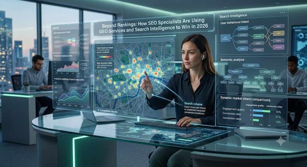 Beyond Rankings: How SEO Specialists Are Using GEO Services and Search Intelligence to Win in 2026