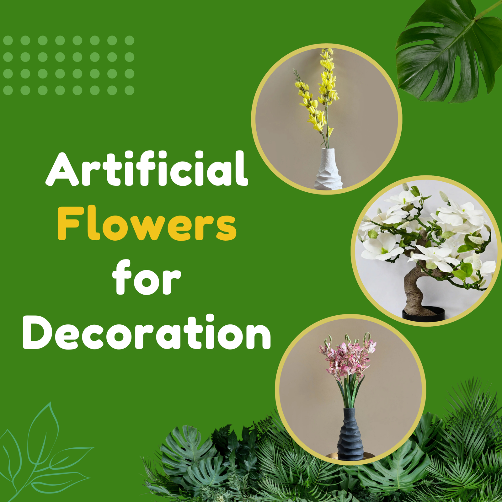 Artificial Flowers for Decoration in India