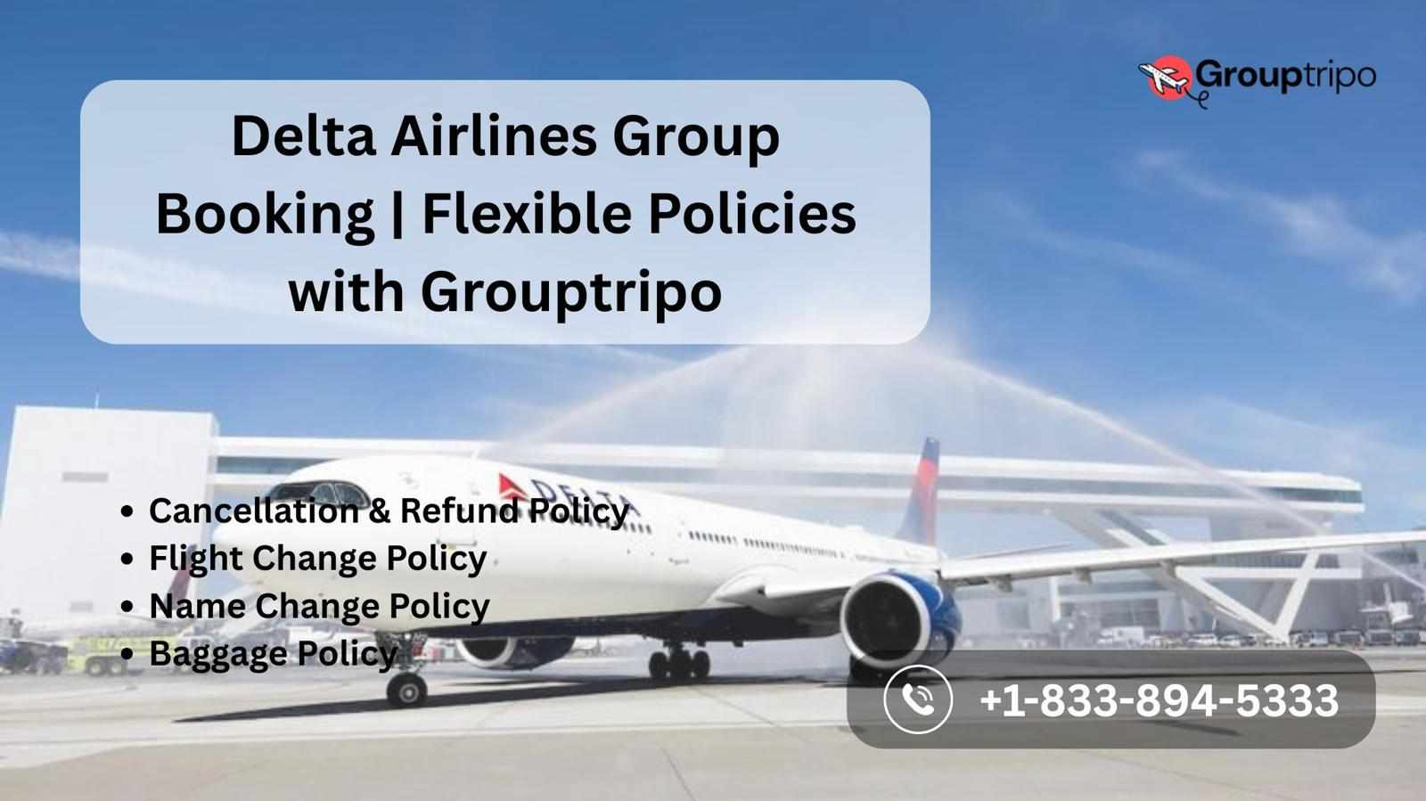 Delta Airlines Group Booking | Flexible Policies with Grouptripo