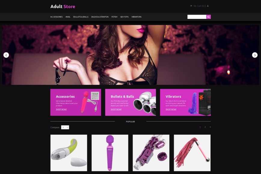 Custom Adult Toy Website Development Services by Bloom Agency