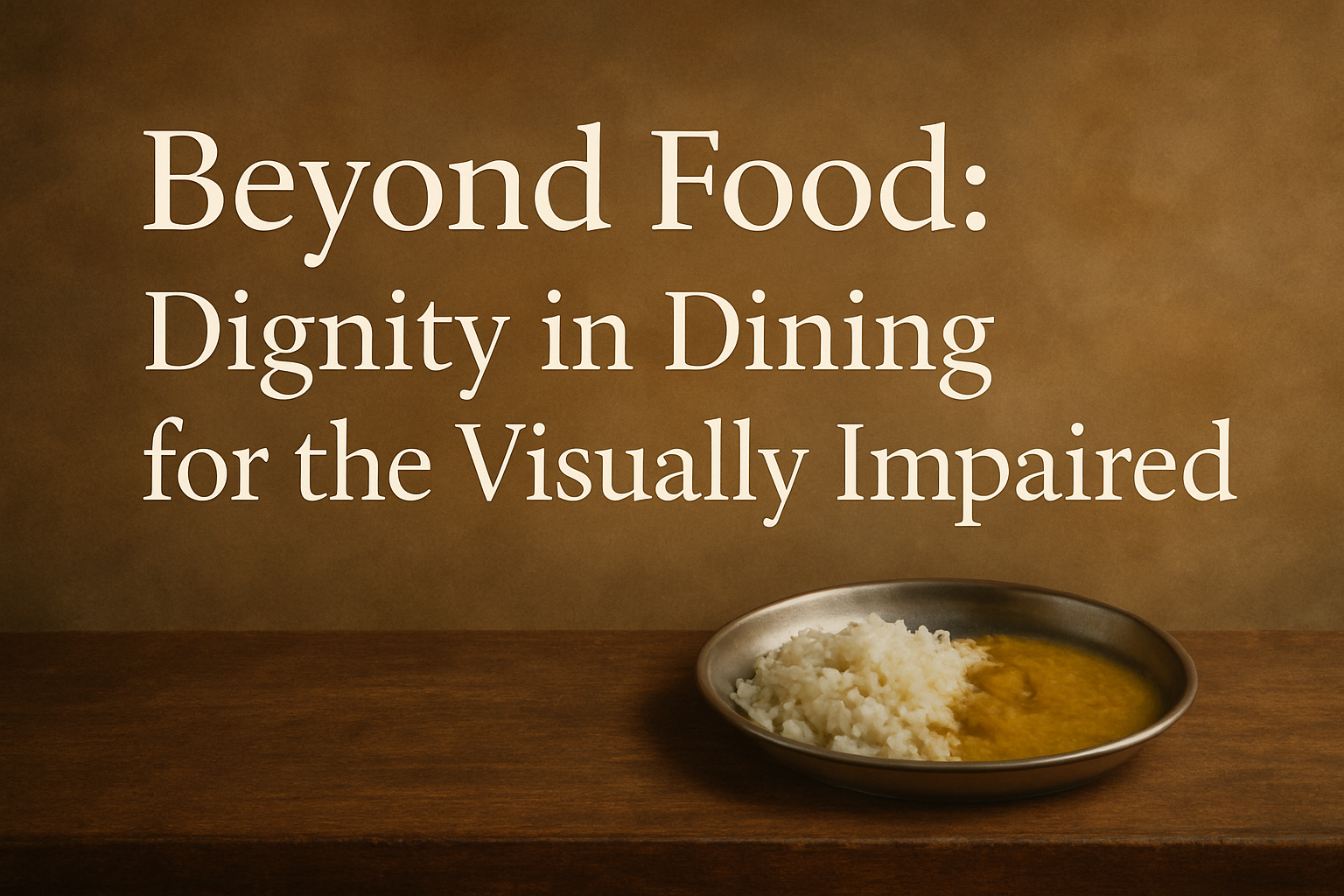 Beyond Food: Dignity in Dining for the Visually Impaired